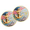 250th Anniversary Commemorative Coin Independence Day Founding Medal Challenge Coin Embossed Metal Coin Color Printed Badge