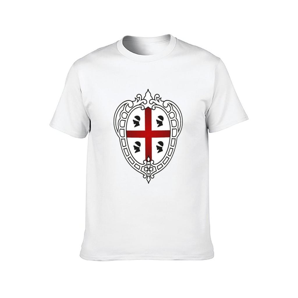 Coat of arms of Sardinia Italy TShirt t shirts for man cotton soft t shirt man casual TShirt