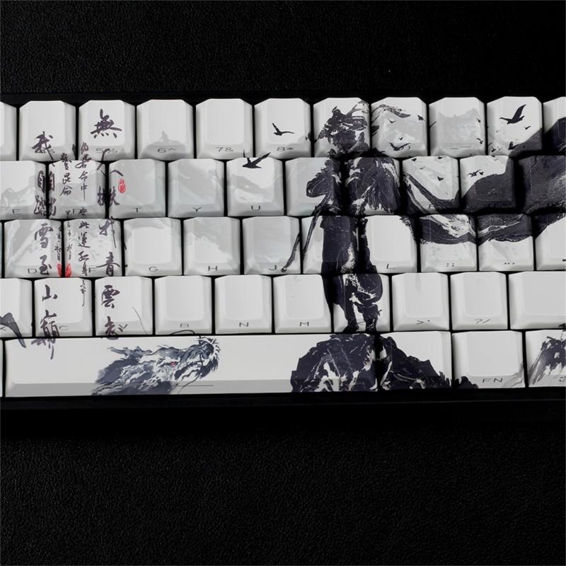 Original Profile Keycaps PBT Material Dyes Sublimations Side Print Keycap For Small Mechanical Keyboards 60% 68% Layout