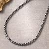 Men's Trendy Titanium Steel Venetian Box Chain Necklace - Stainless Steel Square Bare Chain