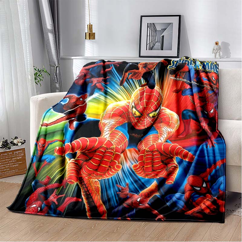 2026 New Spider-Man DIY Printed Blanket, Living Room/Bedroom Shawl, Suitable for Home, Office and Leisure Use, and Can Also Be