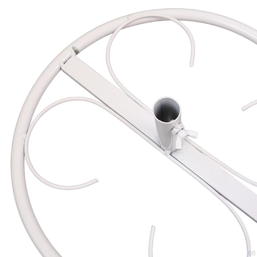 Flower Pole Display Stand Base DIY Crafts Reusable Iron for Home Florist