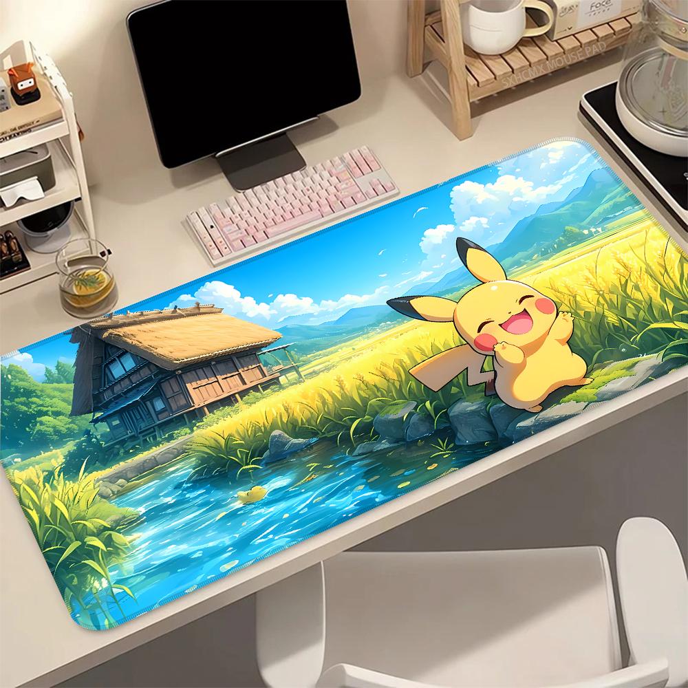 Anime Mouse Pad Print NonSlip Rubber PPokemons Mousepad Waterproof Desk Mat for Computer Laptop Gamer Home Office Accessories