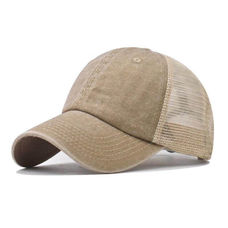 Baseball Cap Mesh Trucker Hat Men Women Vintage Low Profile Adjustable Dad Hat