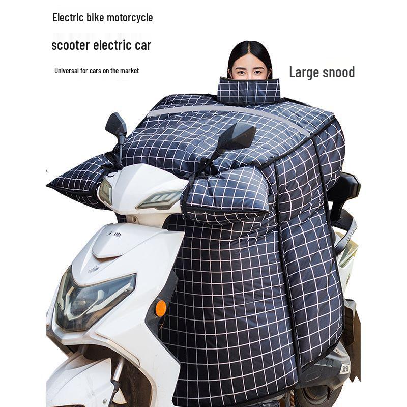 Bardzo gruby aksamitny zimowy ekran na przednią szybę: Wodoodporny/Wiatroodporny na rowery elektryczne i trójkołowe