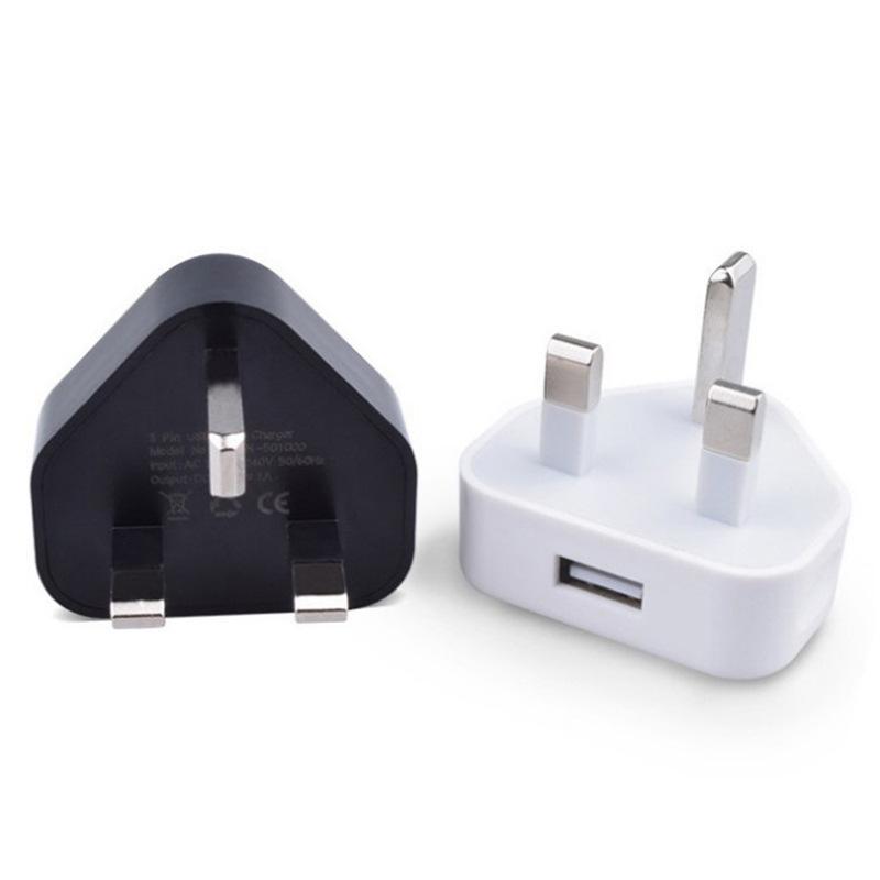 5V1A UK Standard CE/ROHS Certified USB Mobile Charger Adapter