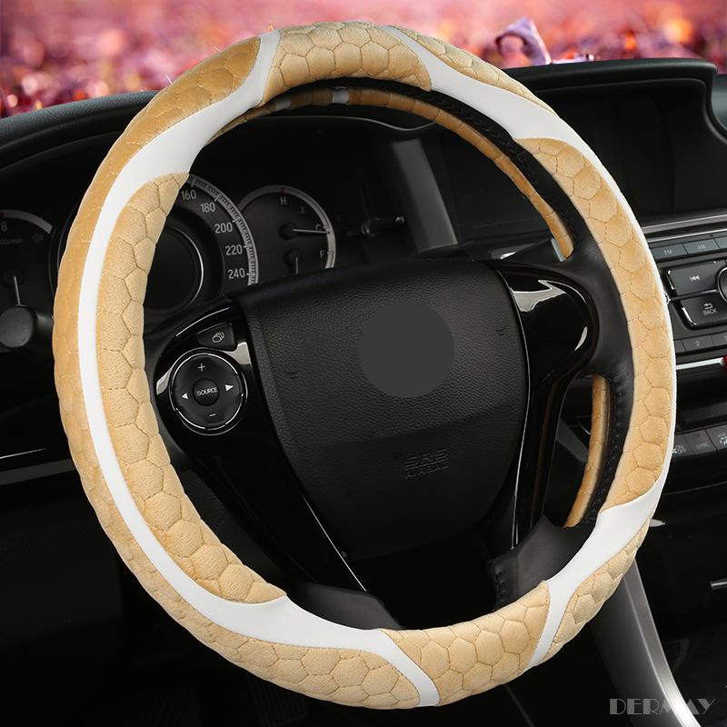 2018 Neu Hochwertig Winter Auto Lenkradbezug Kunstfell für ford focus 2 bmw e46 kia ceed rio vw golf passat 6 Farben