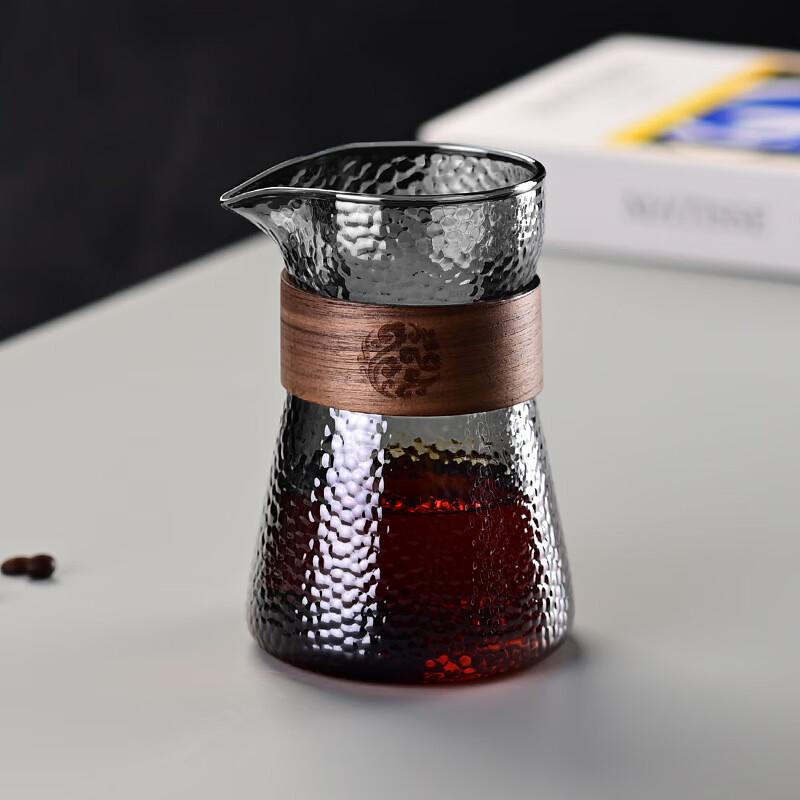 

Shangqi Hammered Smoke Grey Coffee Dripper & Server Set