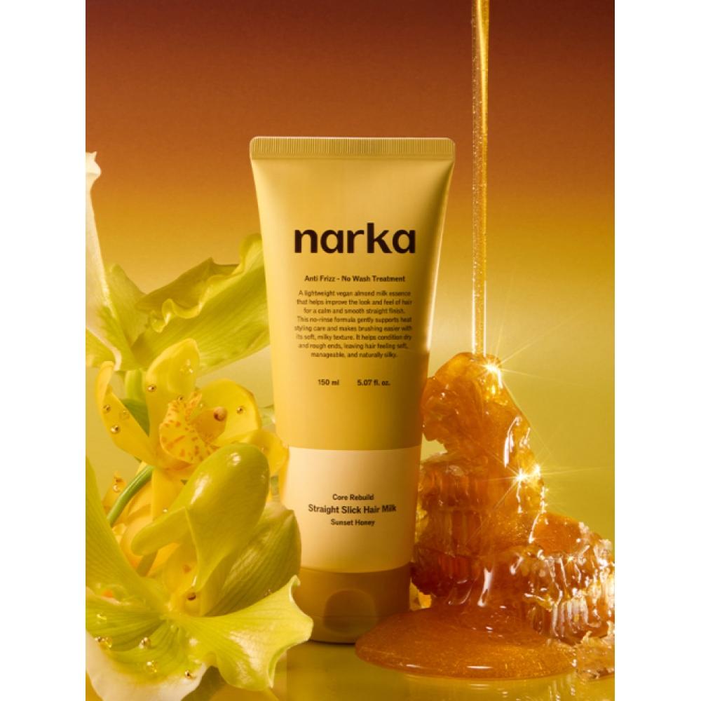 Narka [set Of 2] Straight Slick Hair Milk 150ml+Hair Mist 20ml Free