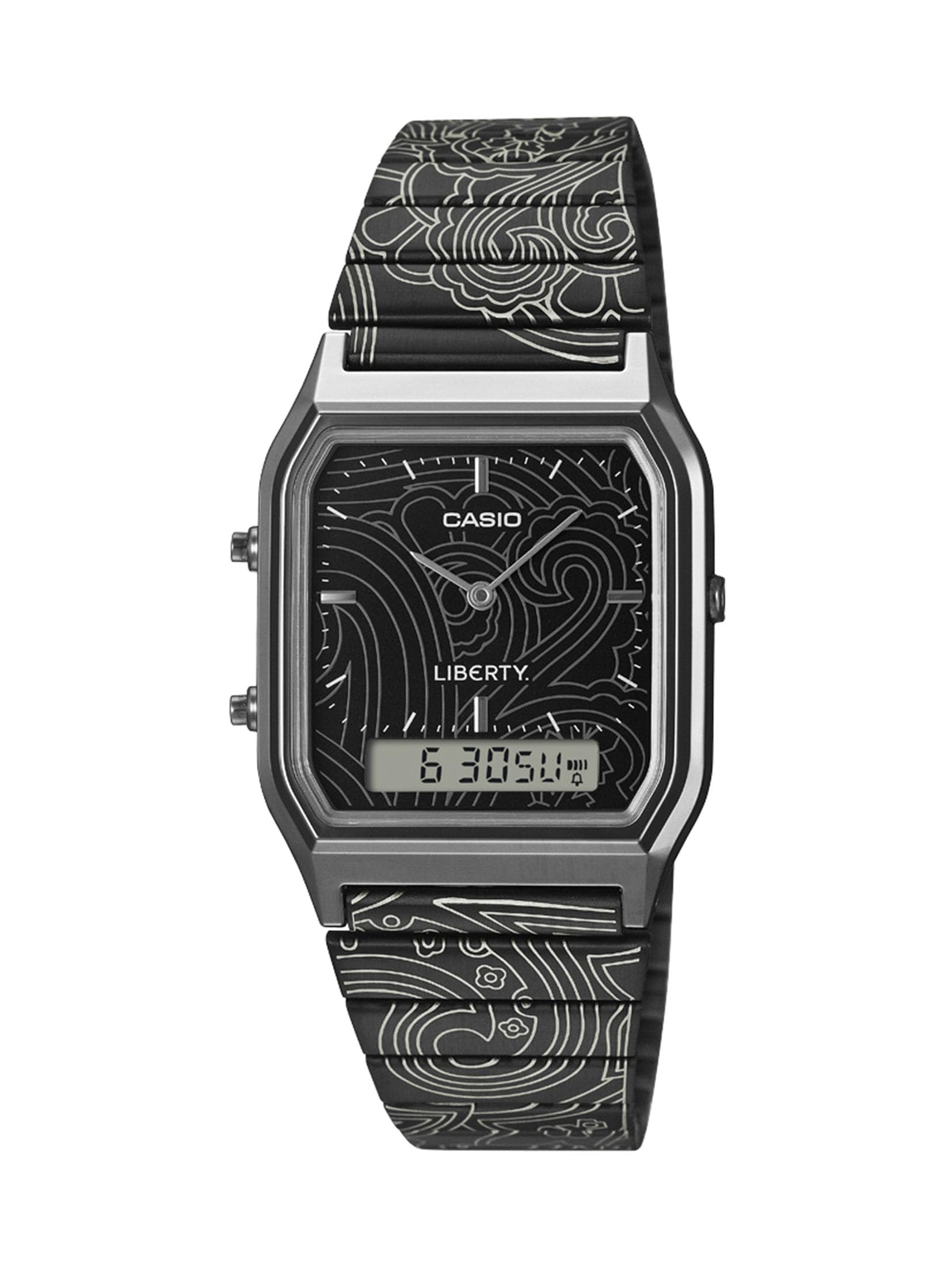 Классические часы Casio Модель коллаборации LIBERTY Унисекс Черные [Casio] AQ-230EBLT-1AJR чёрный