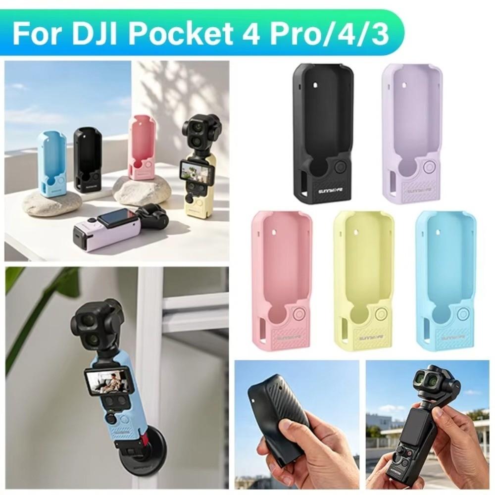 TPU Protective Case Anti-Scratch Anti-Drop Camera Body Cover Heat Dissipation Sleeve Shell for DJI Osmo Pocket 4P/4/3