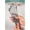 22Pcs Stainless Steel Single Pointed Knitting Needle 25.0cm Long Straight Single Pointed Knitting Needle with Bag