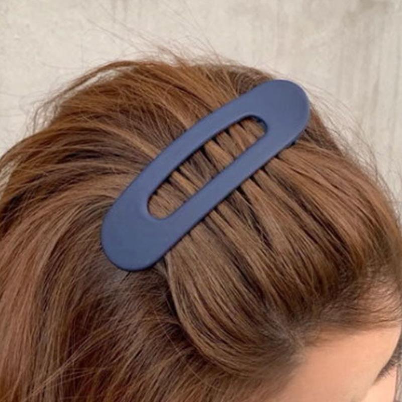 Fashion Color Solid Acrylic Hairpins Toothed Korean Frosted Large Hair Clips Women Girl Hair Accesories Non Slip BB Barrette