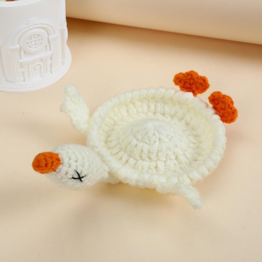 Non-Slip Crochet Animal Coaster Finished Cute Knitted Cup Mat Handwoven Coaster Coffee Cup