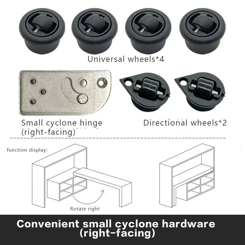 Small Whirlwind Rotating Desk Hardware Folding