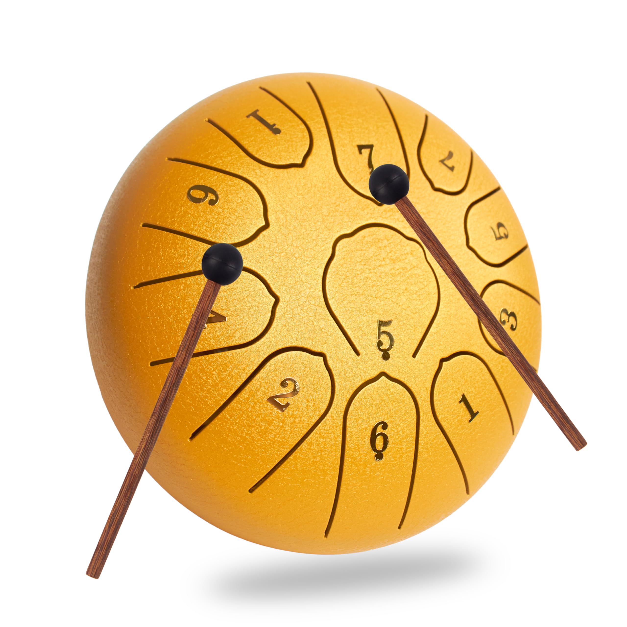 

Yukyo YUKYOU 2024 Слит-драм - 6-дюймовый 11-нотный ре мажор - Включено видео с демонстрацией продукта - Язычковый барабан Propano Itya Перкуссионный стальной музыкальный инструмент