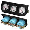 Compteur de Voiture Multifonctionnel 3 en 1 Kit d'Indicateurs Auto 52mm Voltmètre avec Capteur Tension Température d'Eau Pression d'Huile