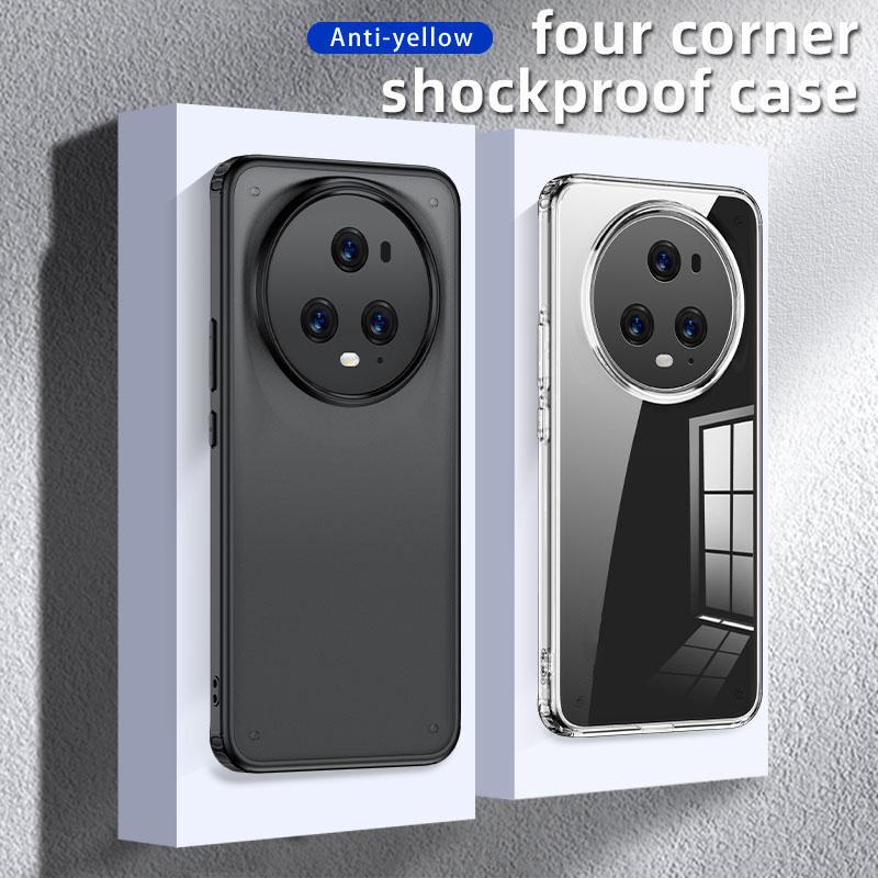 Phone Case for Honor Magic5 Pro,Hard PC Soft TPU Non-Slip Protective Phone Cover