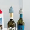 Silicone Wine Bottle Stopper Vacuum Seal Reusable Hat Wine Stopper for Freshness Preservation Creative Decorative Beverage Cap