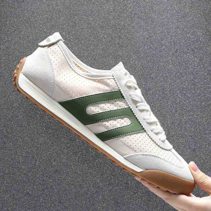 

Men s shoes 2025 new summer punching breathable casual hollow lightweight board shoes mesh board shoes men s ultra-light and thin board shoes 44