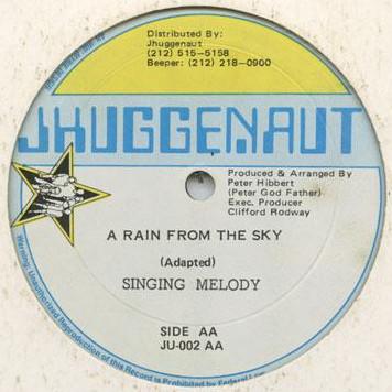 

12inch Record SINGING MELODY A Rain From The Sky JU002 Jhuggenaut US Reggae Ska Dub Used