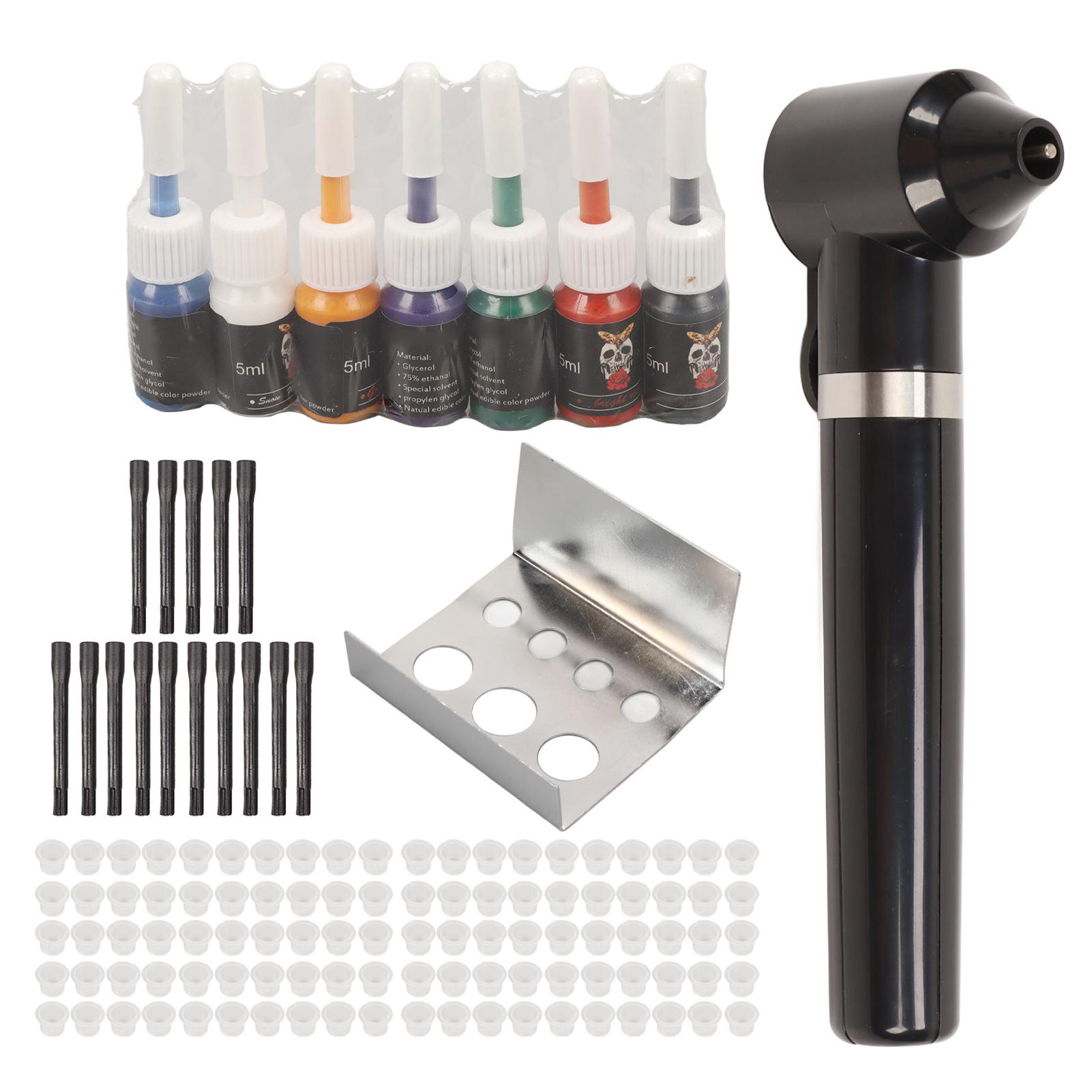 

Набор для смешивания чернил для татуировки, работающий от аккумулятора, легкий портативный миксер для пигмента татуировки с 7