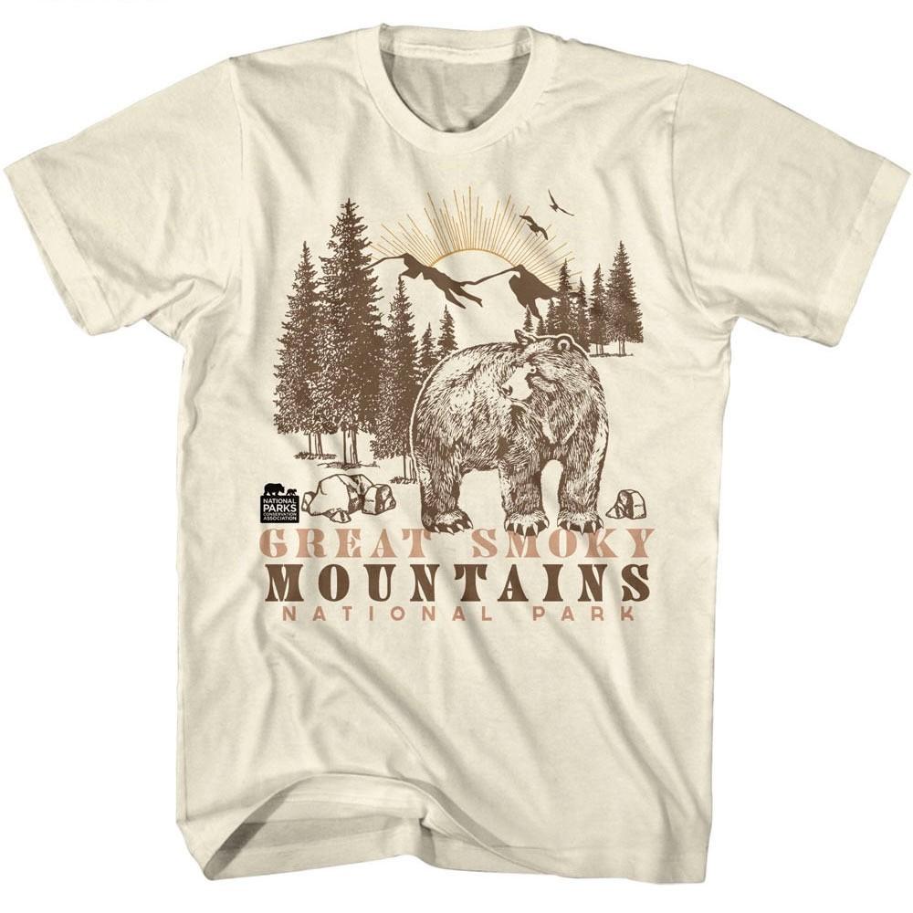 Great Smoky Mountains Bear in the Woods Men T Shirt S