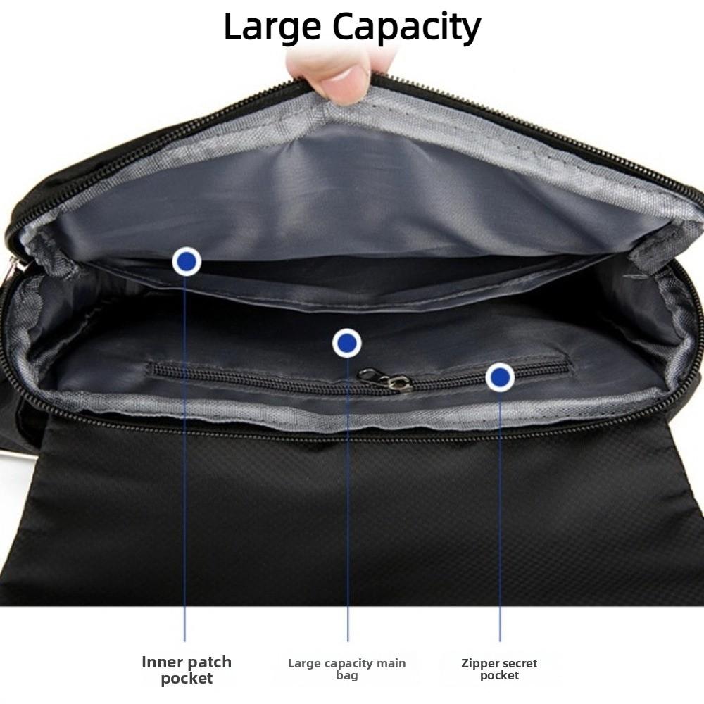 Large Capacity Student Shoulder Bag Waterproof Messenger Bag Men Crossbody Bag  School Office