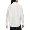 Nike Solid Color Square Collar Casual Long Sleeve Shirt Men shirts White FN3126-121