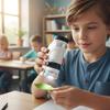 Kids Microscope 50x-300x Digiscope With LED Light Pocket Hand Microscope for Kid Boys Girls Christmas New Year Birthday