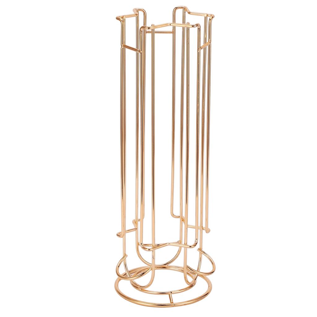 Coffee Capsule Holder Iron Wire Coffee Pod Storage Rack Shelve Holding 18PCS CapsuleGold