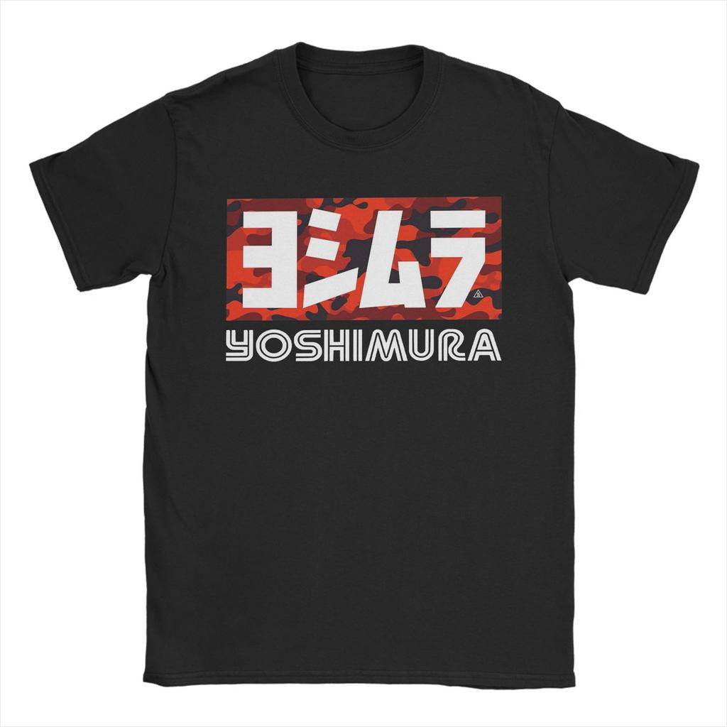 Funny Japanese Motorcycle Yoshimura T-Shirts for Men Crew Neck Pure Cotton T Shirt  Short Sleeve Tee Shirt Adult Clothes