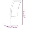 VidaXL Appliques murales LED d'extérieur 2 pcs blanc, éclairage mural LED d'extérieur, lampe murale de jardin, applique 4006265