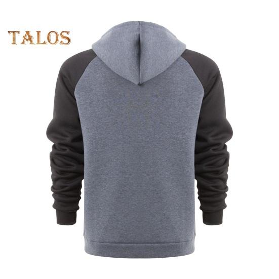 Мужская толстовка с капюшоном на молнии с длинными рукавами — фото 5