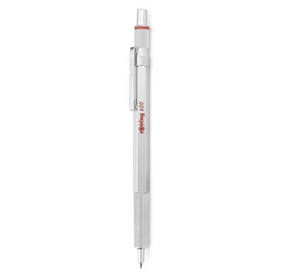 Rotring 600 Silver Ballpoint Knock Premium Writing Made In Drafting Professional Ballpoint Pen Oil-Based Pen, Type, 2032578, rOtring, Instrument,