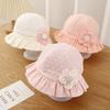 Ruffle UV Protection Fisherman Cap Flower Baby Hat Summer Princess Baby Sun Hats