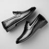 Fashion Designer New Men's Pointed Black Wedding Driving Shoes Male Penny Loafers Formal Dress Footwear Zapatos Hombre