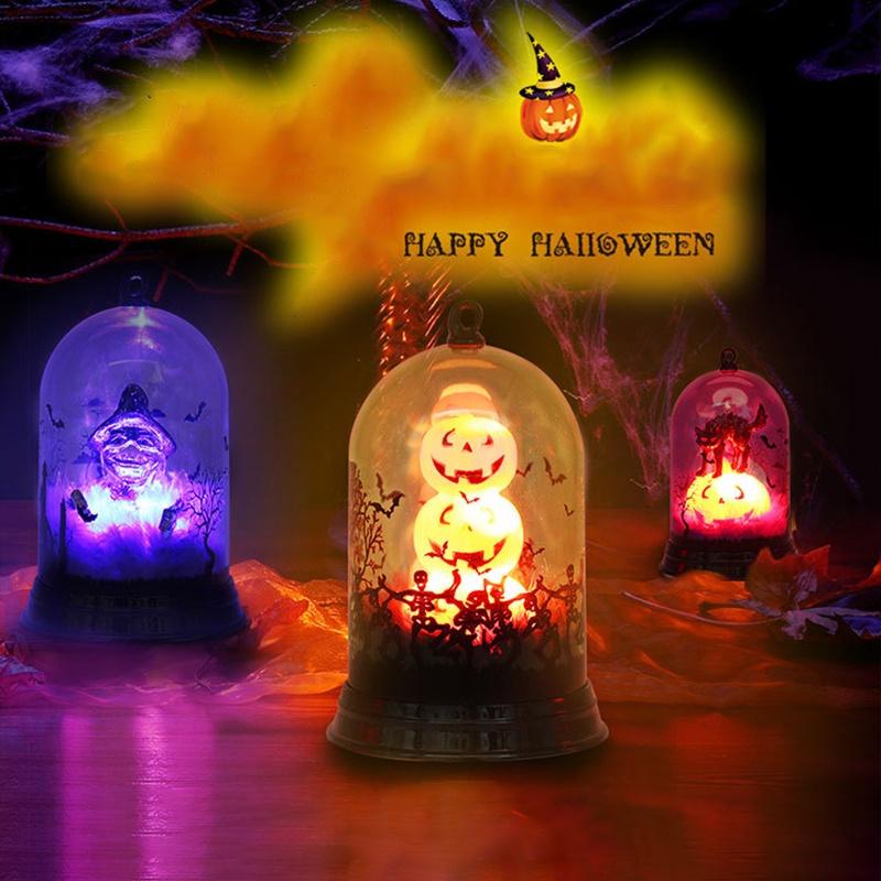 Halloween Christmas Pumpkin Witch Night Led Light Lamp Decoration Party Holiday