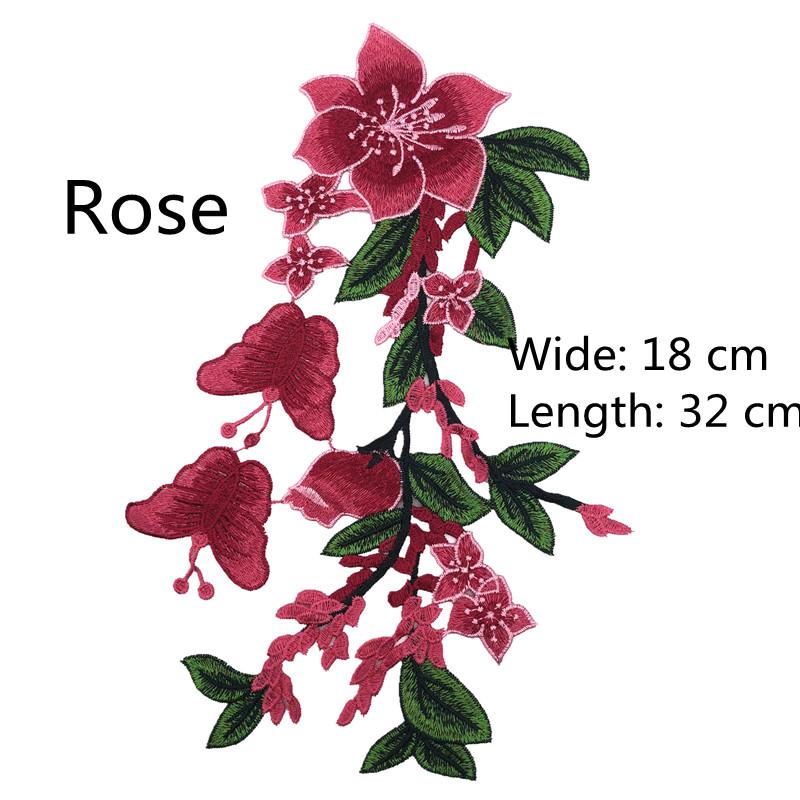 1 Stück Stickerei-Applikation, Blumen-Patch, Spitzenstoff-Zubehör