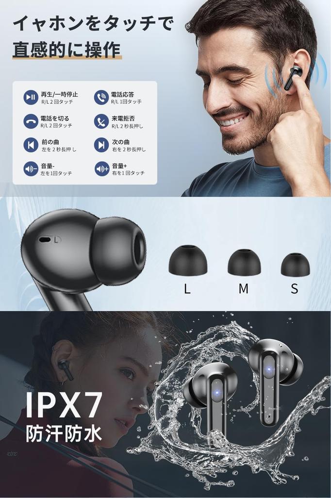 Cutting-edge Bluetooth 5.4 Earbuds, Wireless Bluetooth Earphones [New for 2025] LED Display, Wireless Type-C Fast Charging, Built-in Microphone,