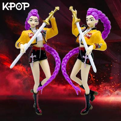 Kpop Demon Hunters Figure Toy Cartoon Rumi Action Figure PVC Desktop Decoration Model Doll Toy Fans Gift