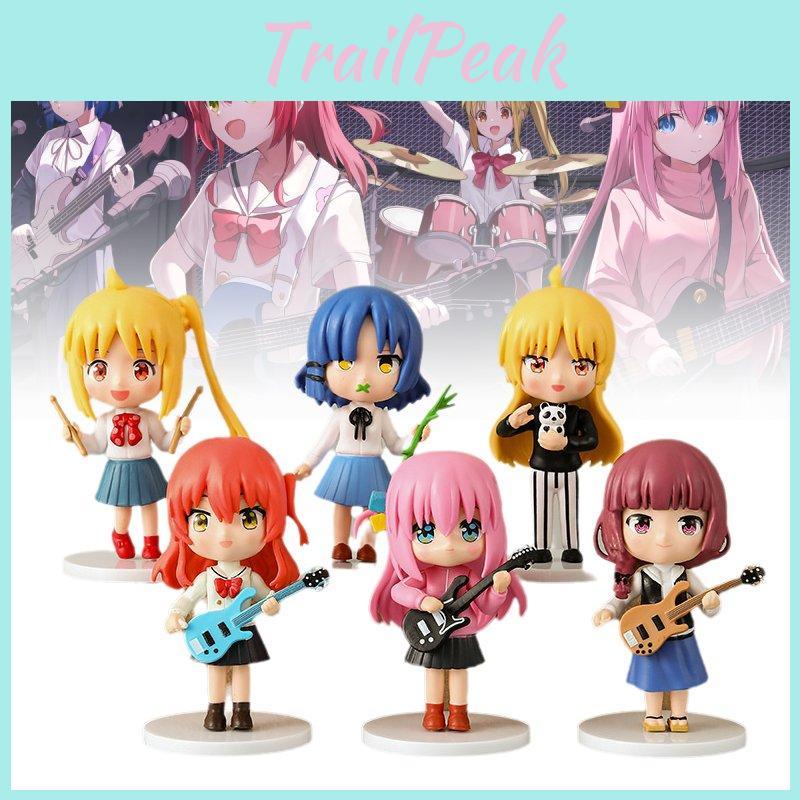 Beautifully Designed 6 Piece Anime Character Figurine Set Crafted From Durable Pvc Material