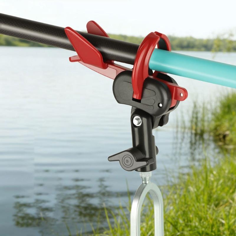 Auto Lock Fishing Rod Holder with 360 Degree Rotation and Steel Base Universals Fishing Poles Holder for Secure Angling