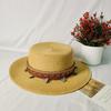 Hepburn Ethnic Wind Fine Grass Encryption Straw Hat Women's Summer Seaside Vacation Panama Jazz Hat Sunscreen Sunshade Top Hat