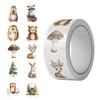 Cartoon Festival Gift Stickers - 500/Roll for Journals and Sealing