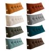 Headboard Backrest Wedge Triangle Pillow With Side Pocket Removable Cover Headboard Wedge