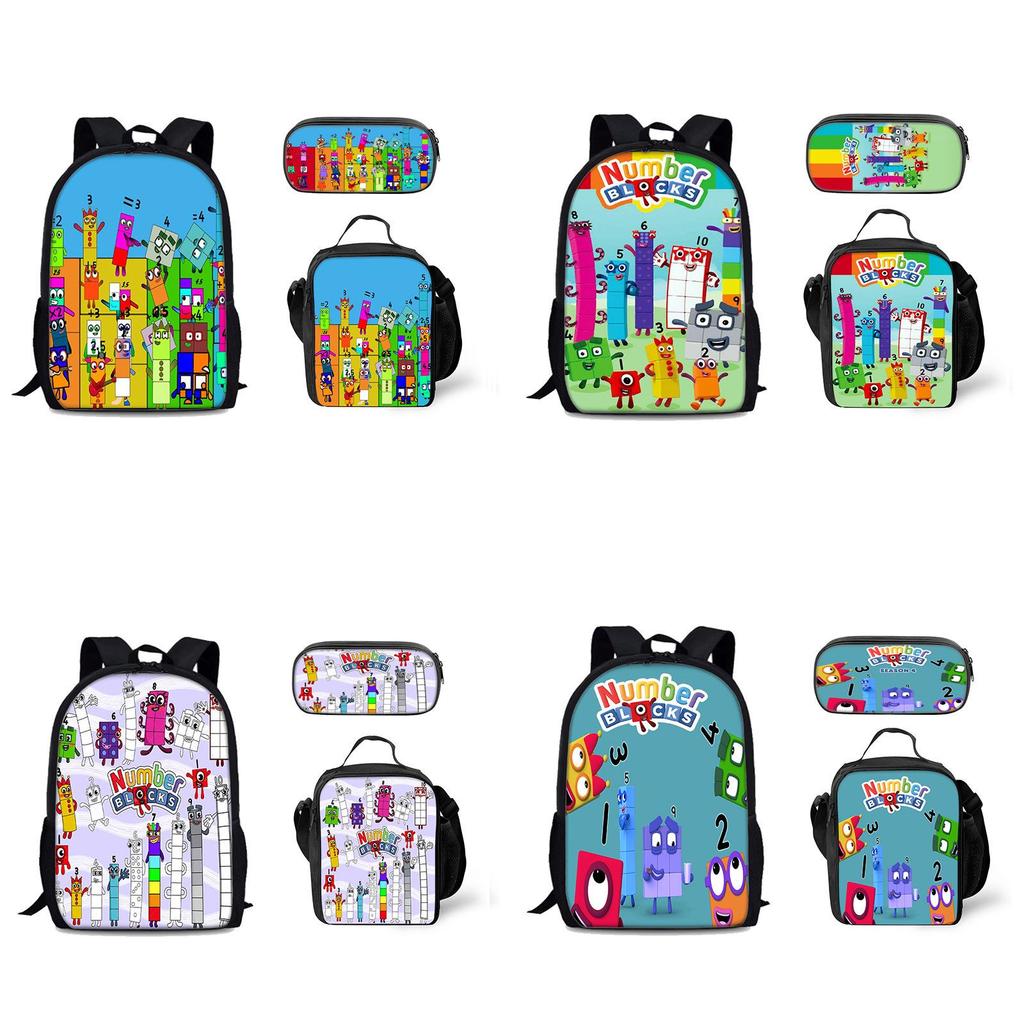 Numberblocks Digital Building Backpack For Kids School Supplies And Storage