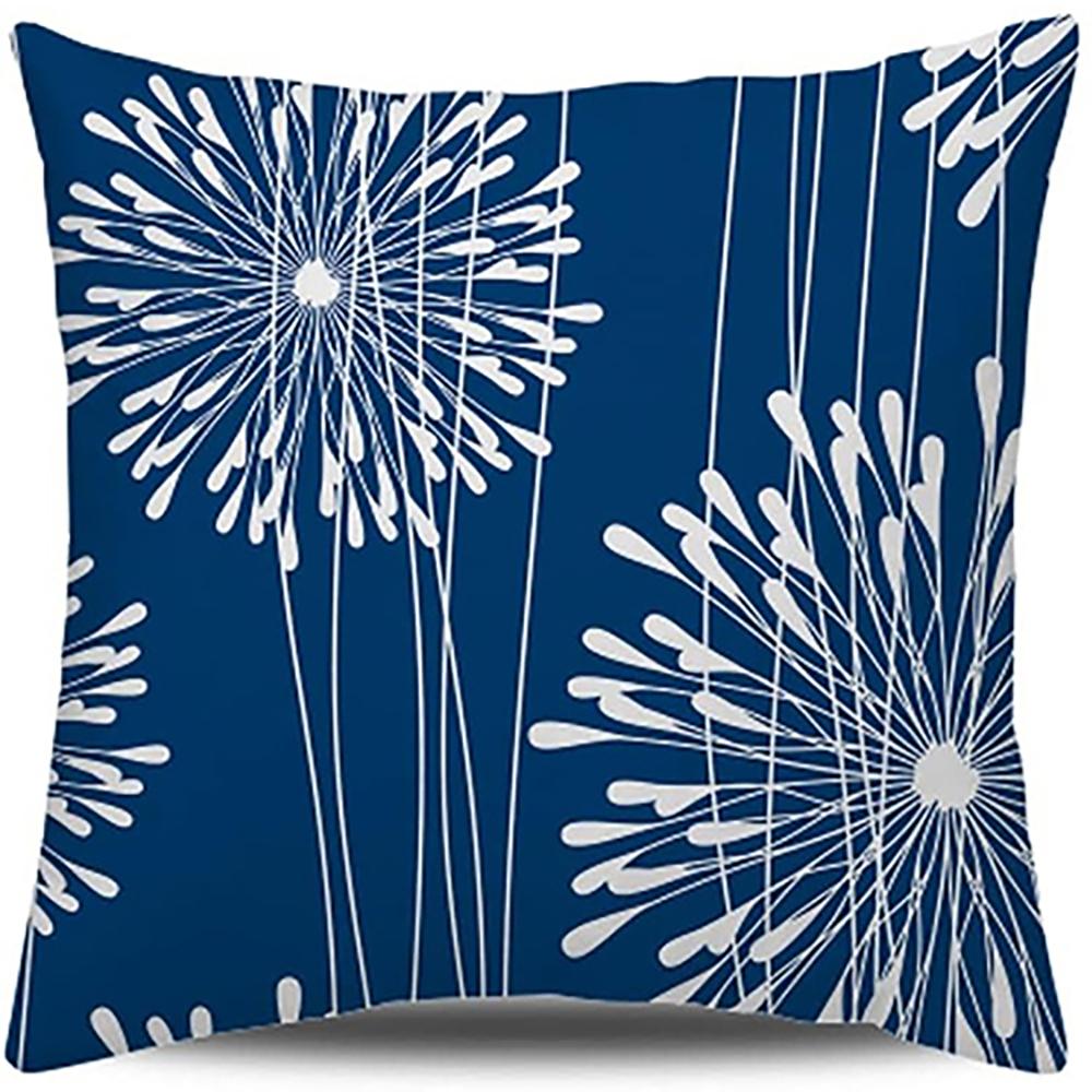 Blue and White Patterned Pillow Covers Set for Home Decor ,,sofa and chair cushion covers, home bedroom room decoration