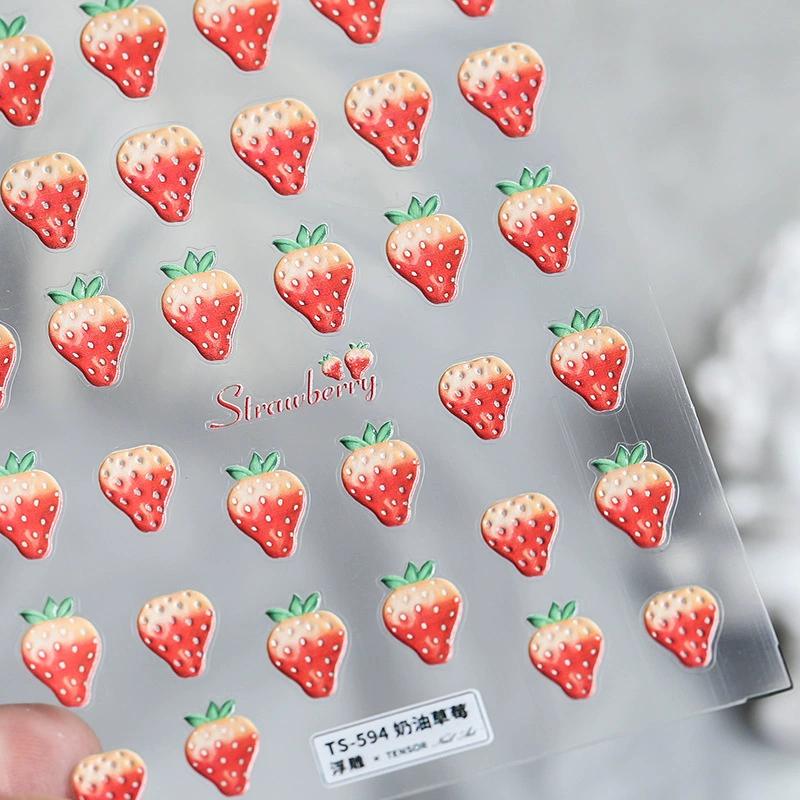 1ks 3D samolepky na nehty jaro léto přírodní květ listy simulace sušená květina vážka nášivka na nehty vodní sklíčka dekorace