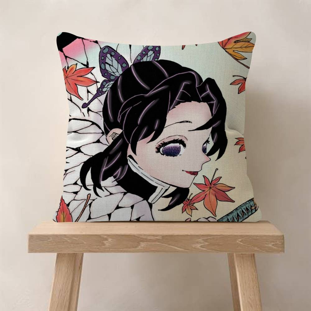 Cute KKocho ANIME Shinobu  Pillow Gift Home Office Decoration Pillow Bedroom Sofa Car Cushion CoverPillow Case